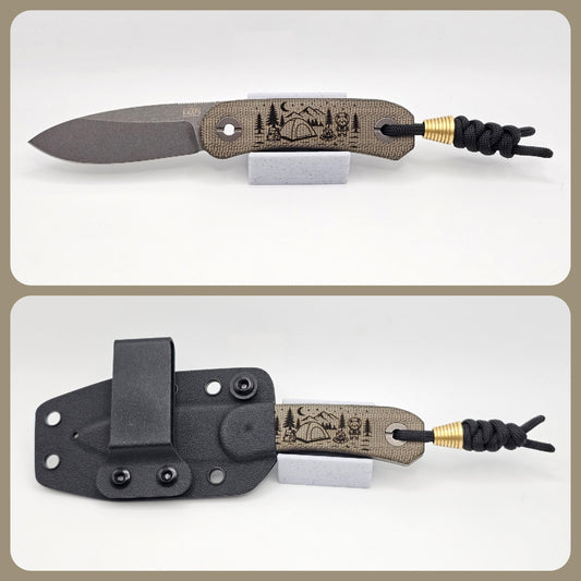 Knafs Lander 4 Moondust Micarta - Space Camp Kitty Edition