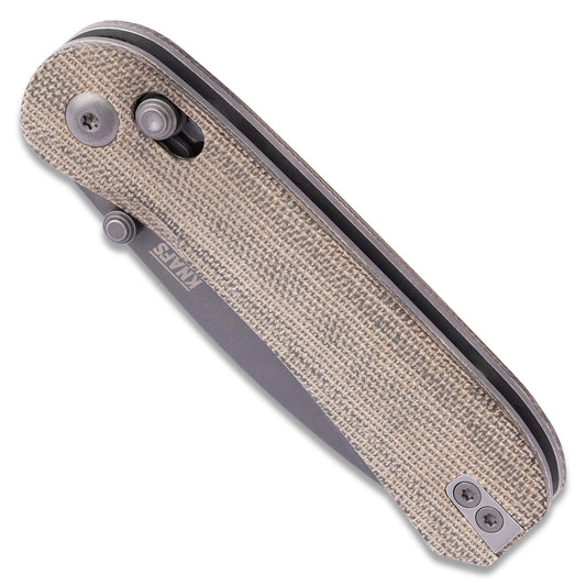 Knafs Lander 3 Pocket Knife - Moondust Micarta - Clutch Lock
