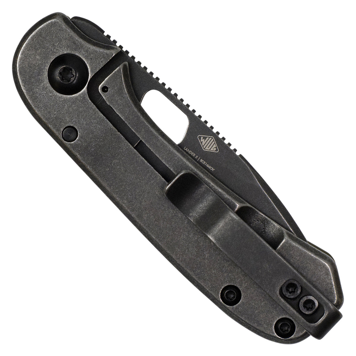 Knafs Lander 5 Pocket Knife - OD Green G10 - Black Stonewash - 8CR14MOV