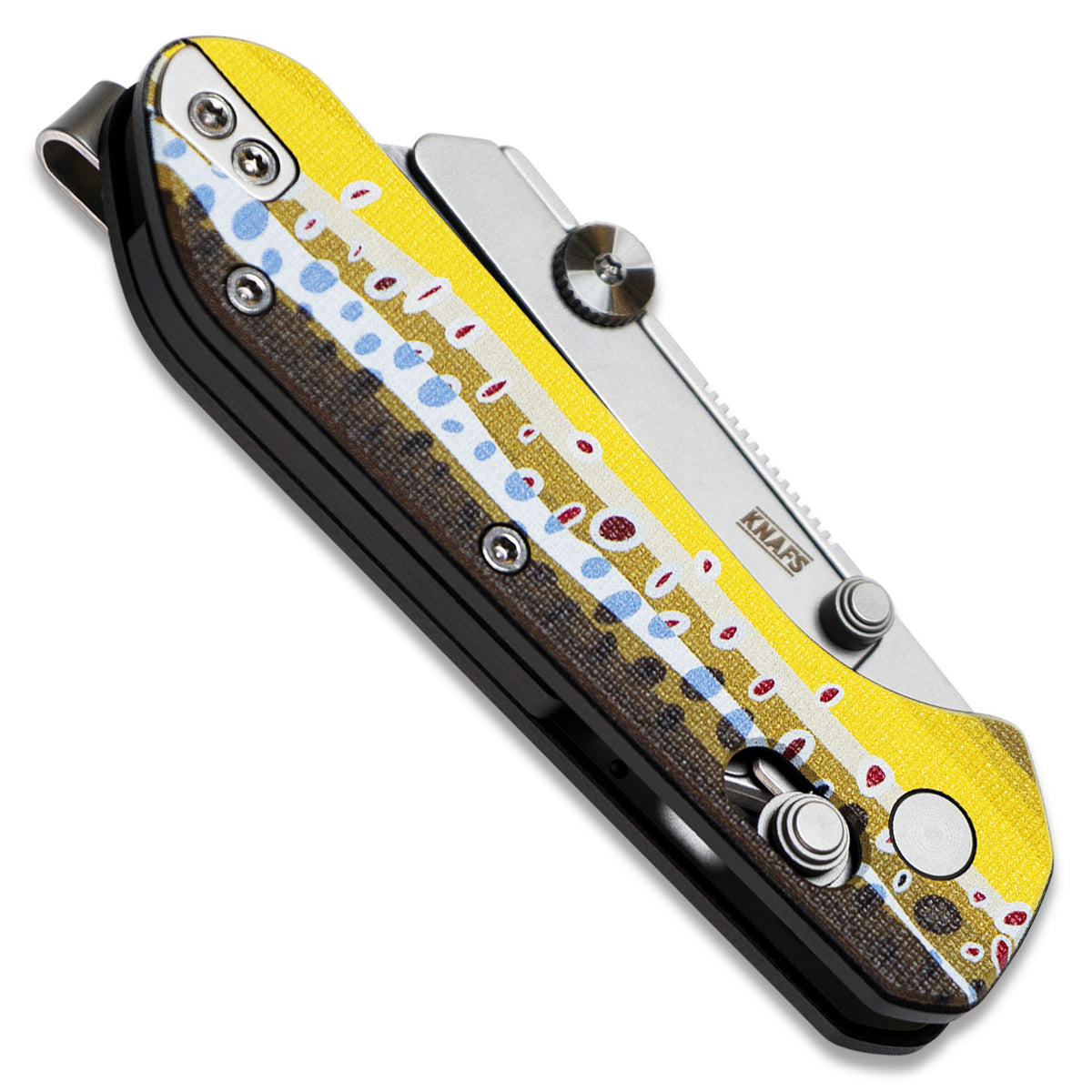 Knafs Yuti - Utility Knife - UV Printed G10 - Brown Trout