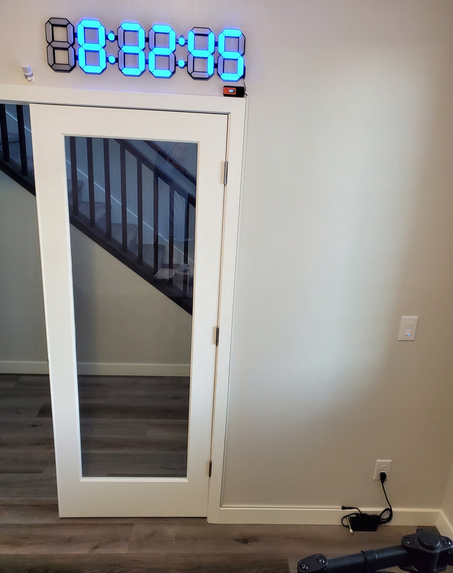 3D Printed Wall Clock Design - 30" by 7" - Arduino or ESP32 Project - WS2812B Programmable Lights