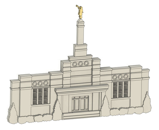Columbia, South Carolina Temple STL for 3D Printer