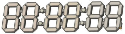 3D Printed Wall Clock Design - 30" by 7" - Arduino or ESP32 Project - WS2812B Programmable Lights