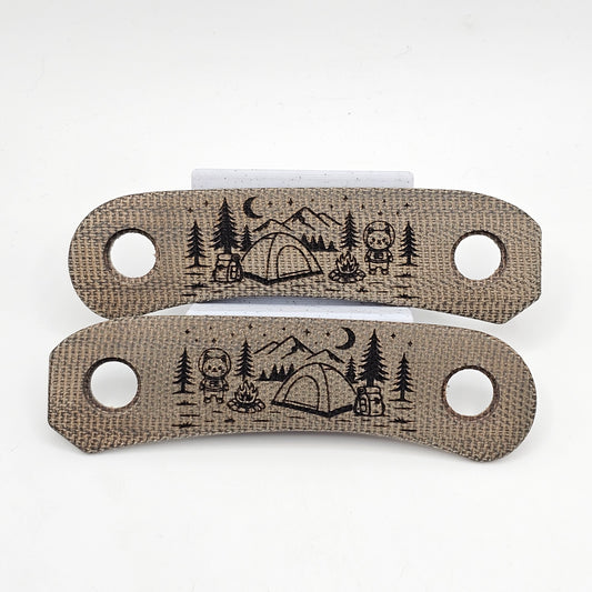 Knafs Lander 4 Micarta Scales - Space Kitty Camp