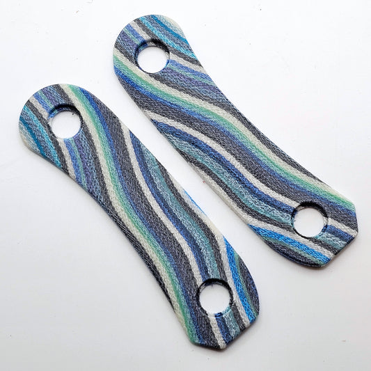 Lander 4 G-Carta Scales – From the Workbench Collection – Blue Mexican Blanket RippleCut by Mikie – One of One