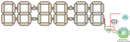 3D Printed Wall Clock Design - 30" by 7" - Arduino or ESP32 Project - WS2812B Programmable Lights