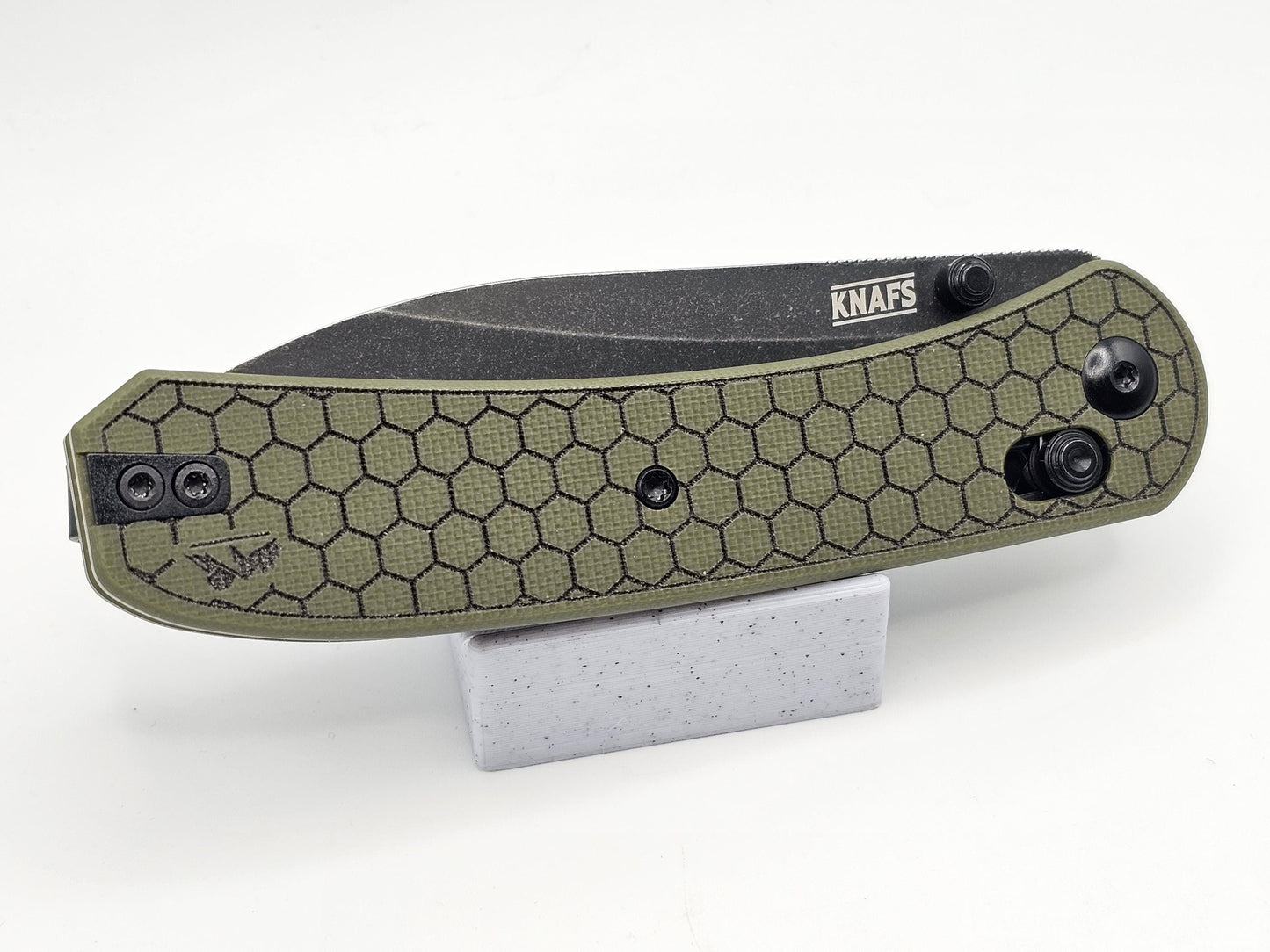 Knafs Lander 2 G10 Scales - Hex Pattern