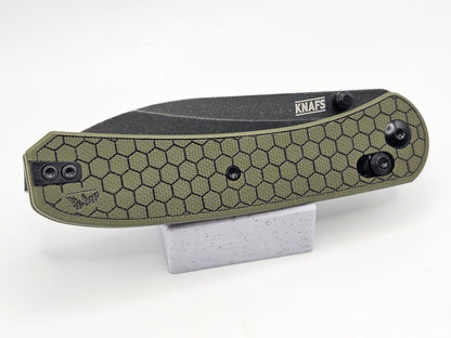 Knafs Lander 2 G10 Scales - Hex Pattern