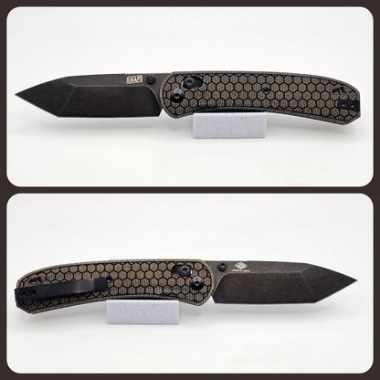 Knafs Lander 2 Pocket Knife - Tanto Hex Pattern Edition