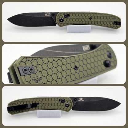 Knafs Lander 2 G10 Scales - Hex Pattern