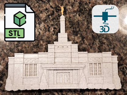 Columbia, South Carolina Temple STL for 3D Printer