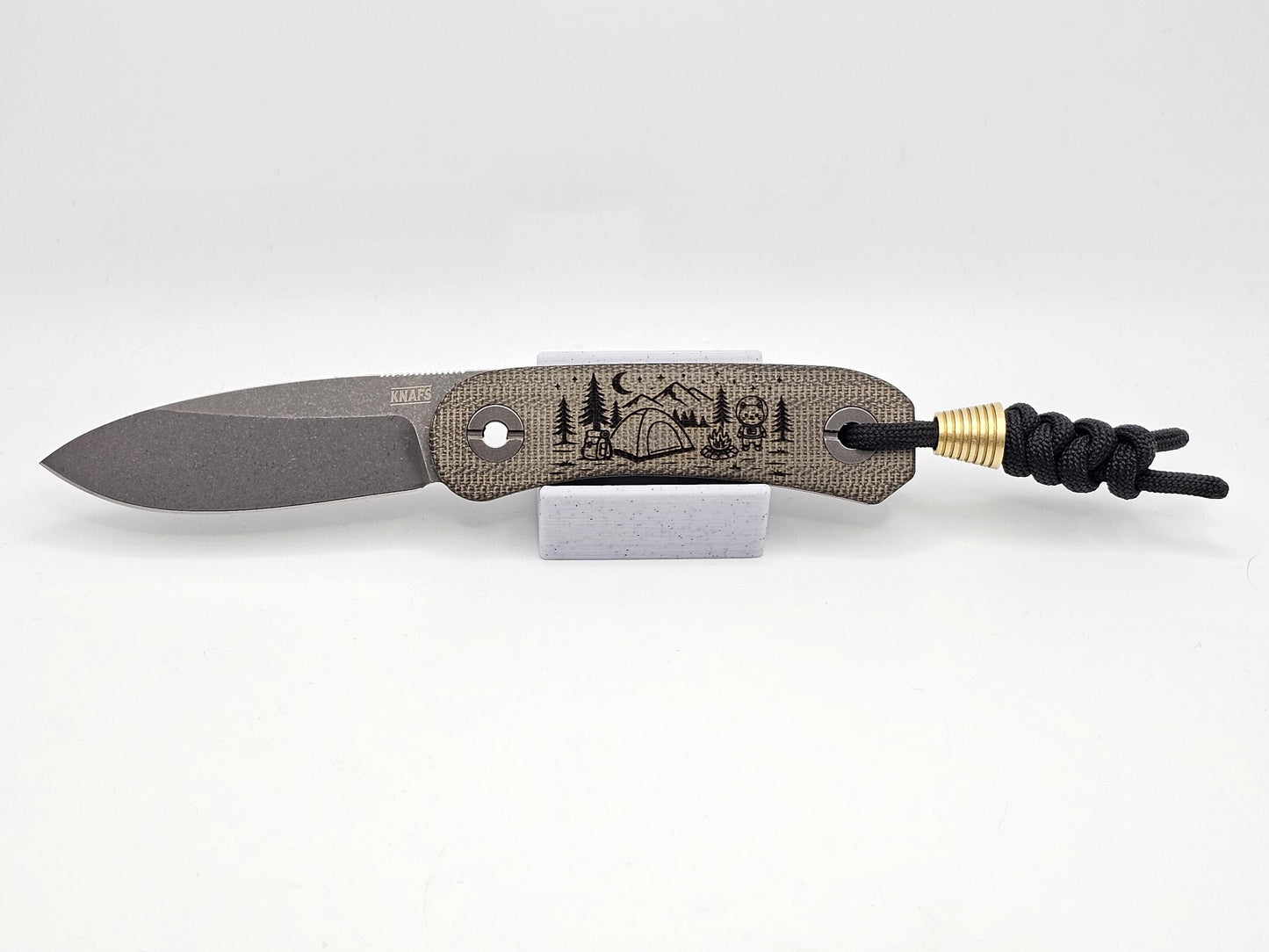 Knafs Lander 4 Moondust Micarta - Space Camp Kitty Edition