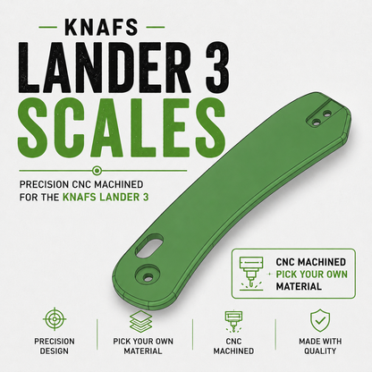 Knafs Lander 3 Custom Micarta Scales – CNC Machining Service
