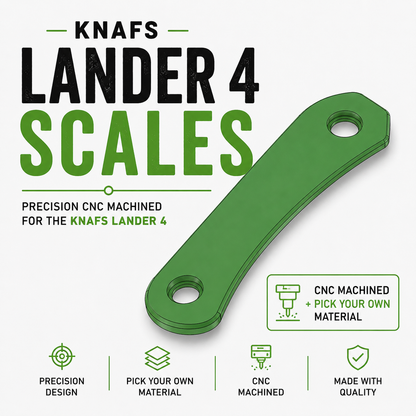Knafs Lander 4 Custom Micarta Scales – CNC Machining Service
