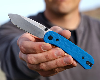 Knafs Lander 1 Pocket Knife - Blue G10 - D2