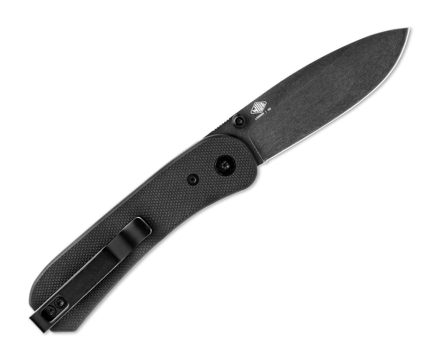 Knafs Lander 1 Pocket Knife - Black G10 - D2