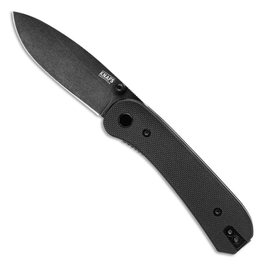 Knafs Lander 1 Pocket Knife - Black G10 - D2