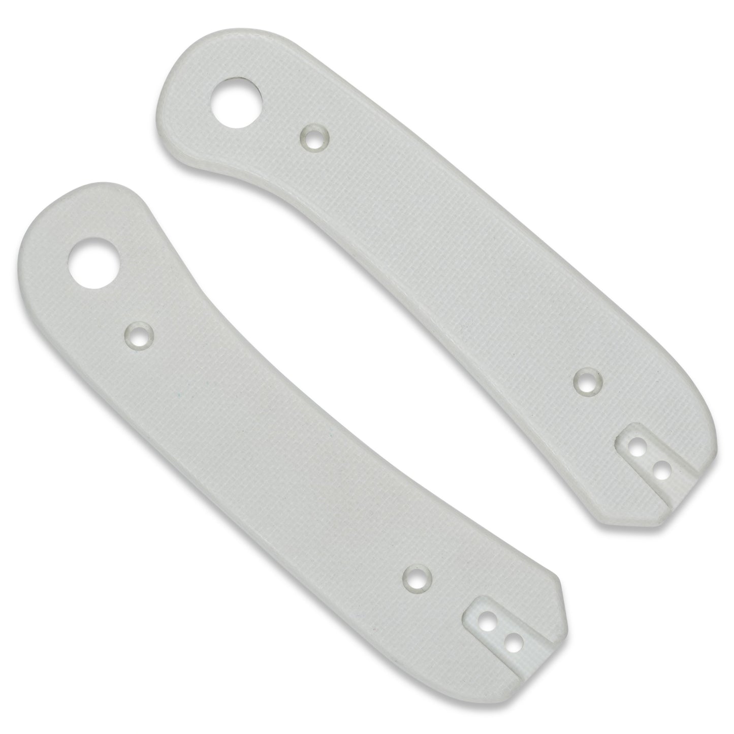 Knafs Lander 1 Knife Scales - Flat G10 - White