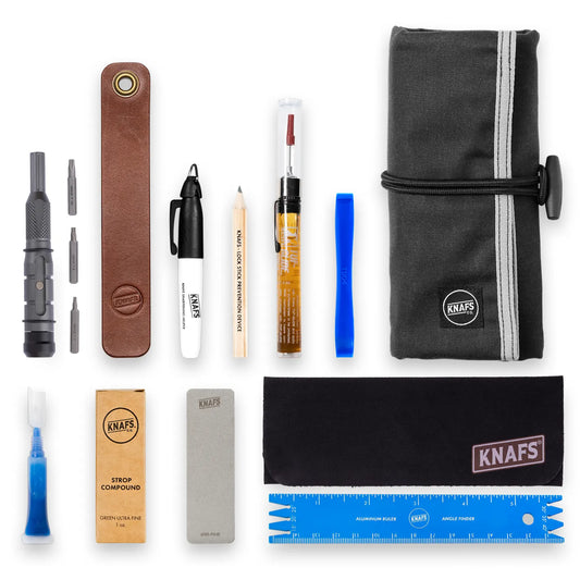 Knafs Loaded Tool Burrito - 13-in-1 Knife Maintenance Tool Kit