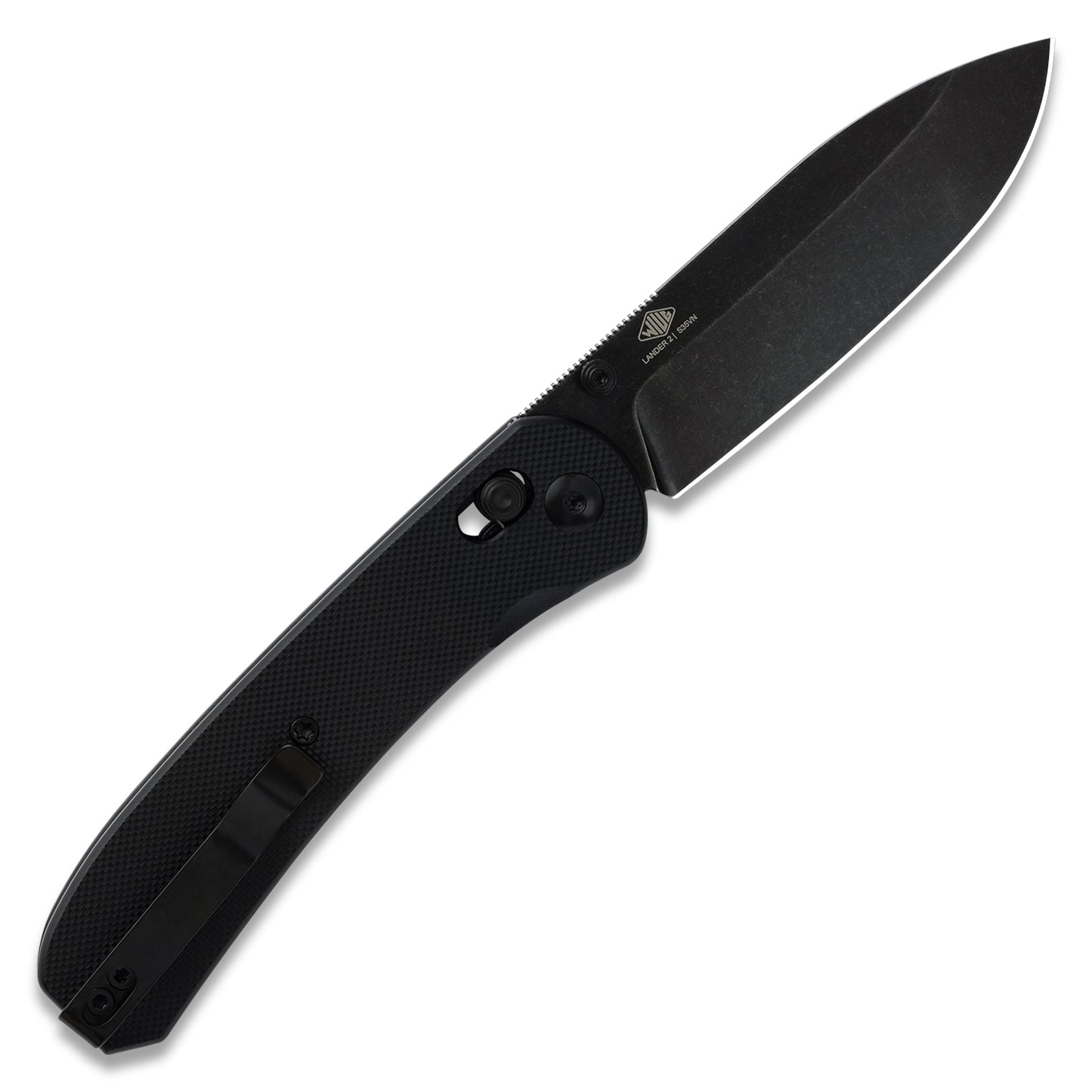 Knafs Lander 2 Pocket Knife - G10 Clutch Lock - Black