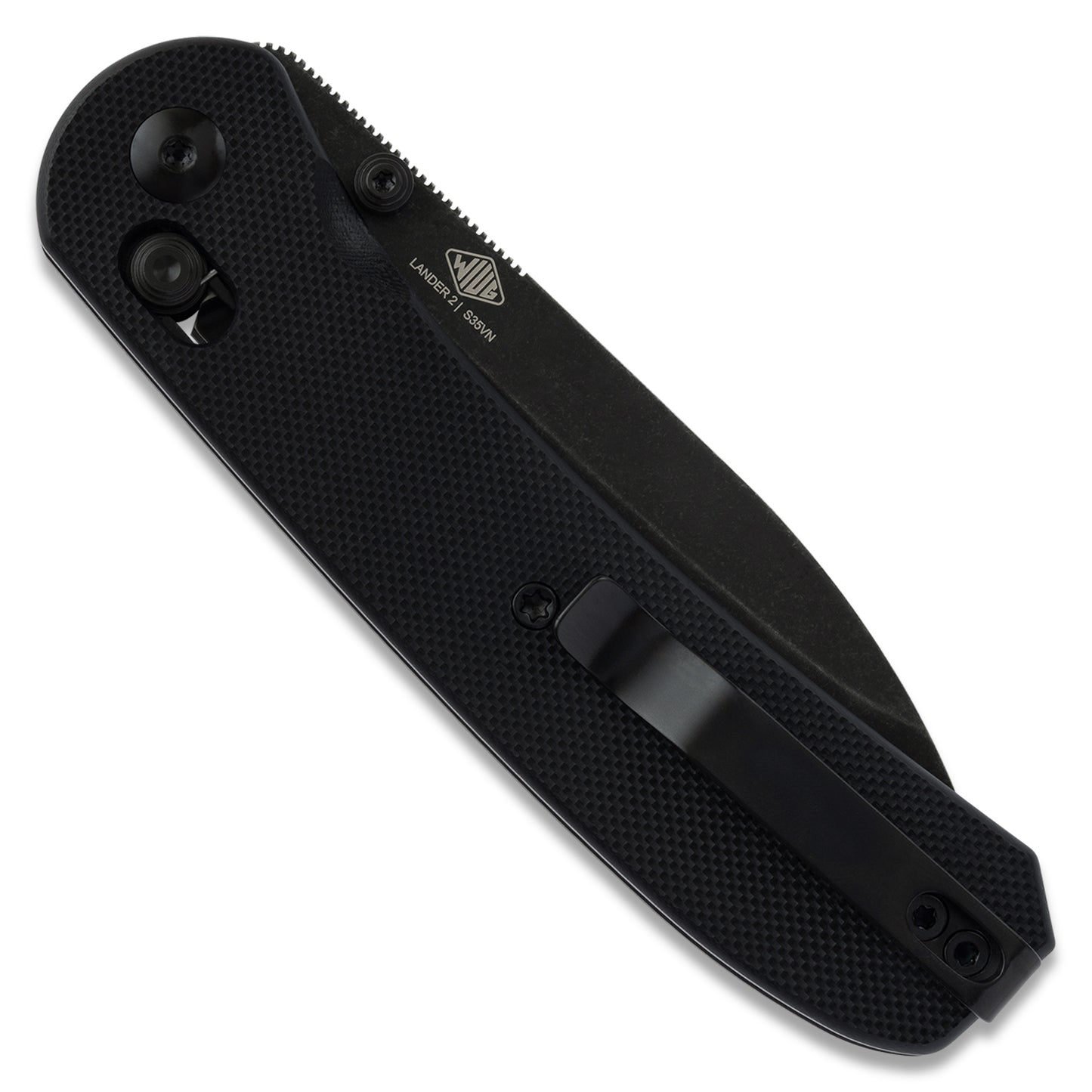 Knafs Lander 2 Pocket Knife - G10 Clutch Lock - Black