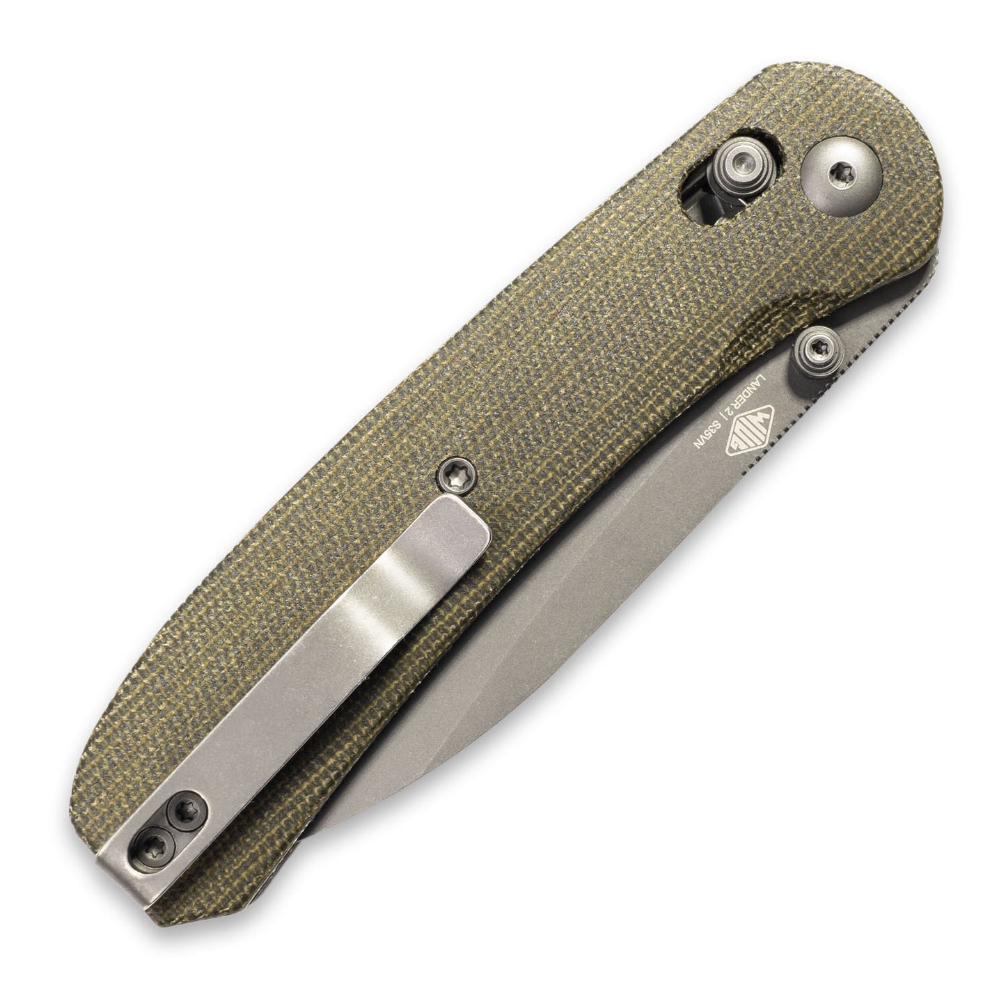 Knafs Lander 2 Pocket Knife - Moondust Micarta - Clutch Lock