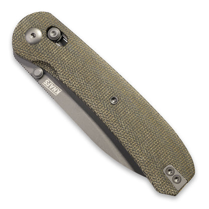 Knafs Lander 2 Pocket Knife - Moondust Micarta - Clutch Lock