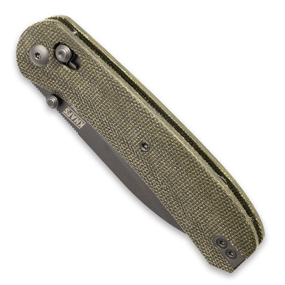 Knafs Lander 2 Pocket Knife - Moondust Micarta - Clutch Lock