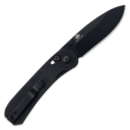 Knafs Lander 3 Pocket Knife - G10 - Clutch Lock - Black