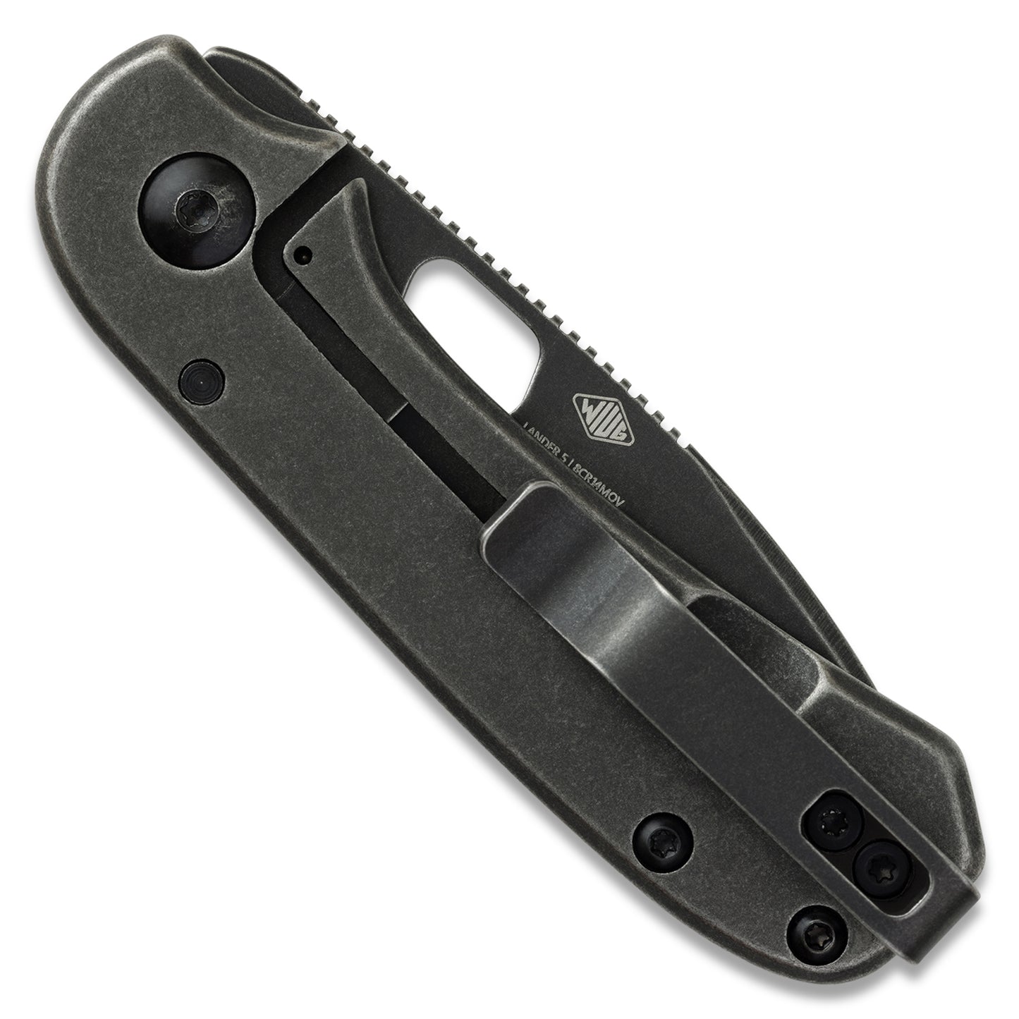 Knafs Lander 5 Pocket Knife - Black Stonewash - 8CR14MOV