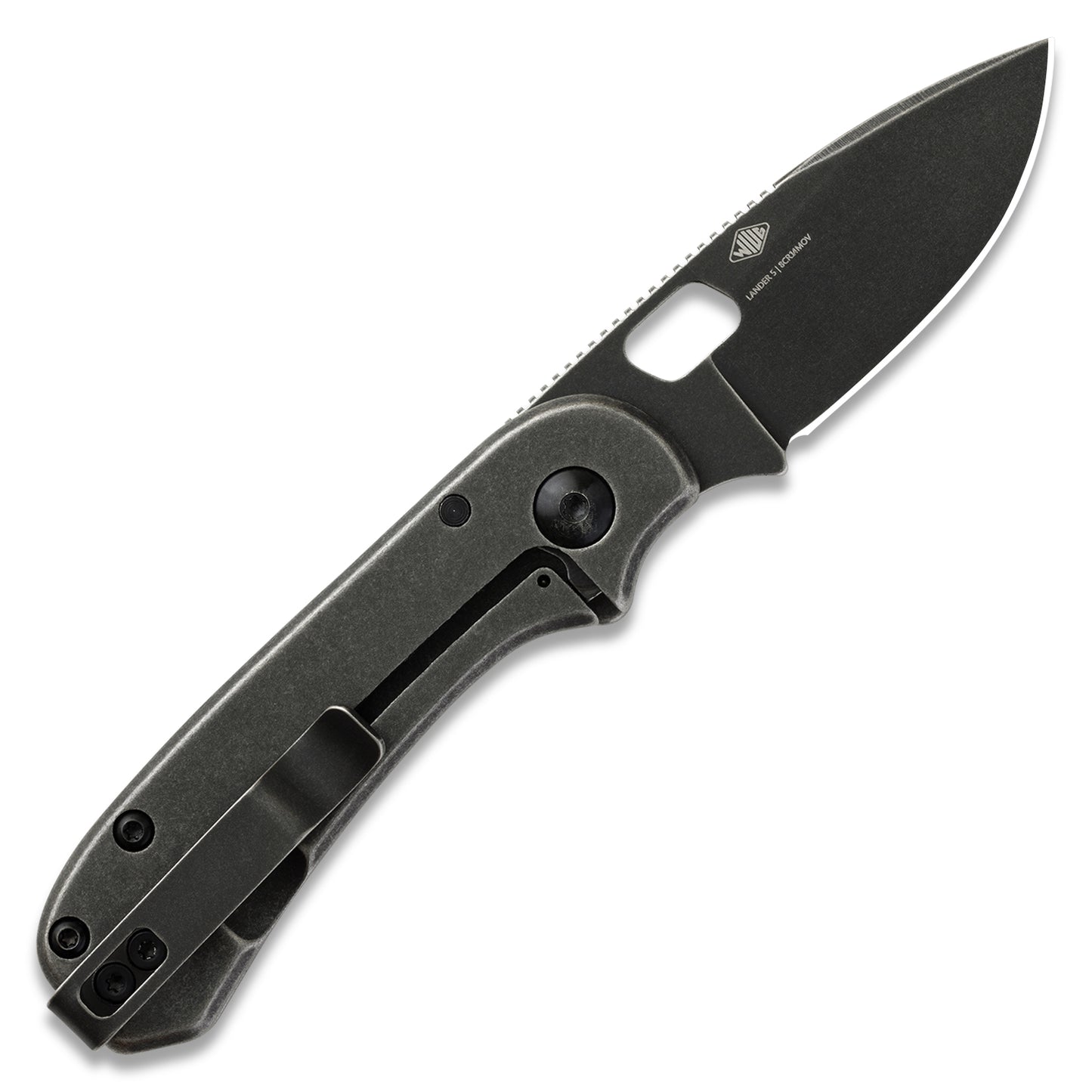 Knafs Lander 5 Pocket Knife - Black Stonewash - 8CR14MOV