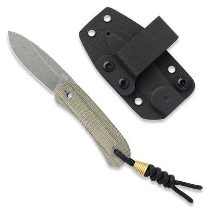 Knafs Lander 4 Fixed Blade - Moondust Micarta - 14C28N