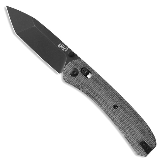 Knafs Lander 2 Pocket Knife - Charcoal Micarta Tanto - S35VN