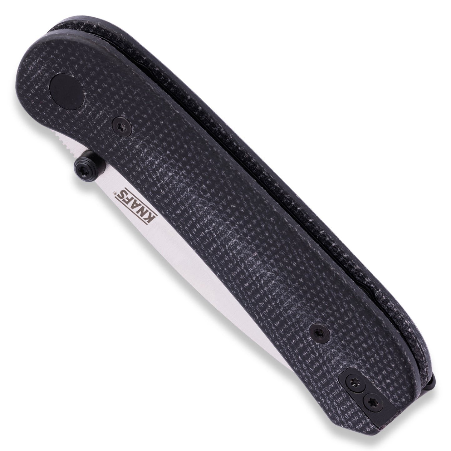 Knafs Lander 1 Pocket Knife - Contoured Black Micarta - 14C28N