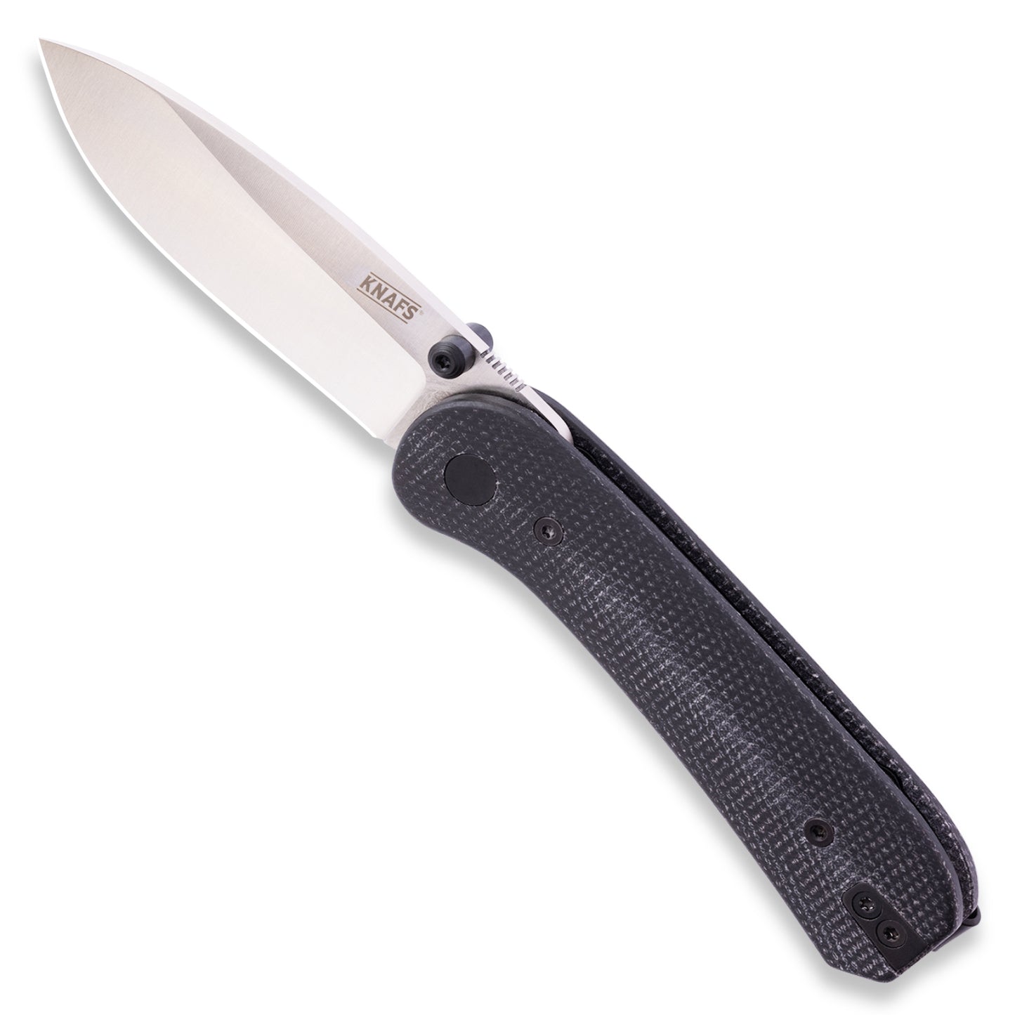 Knafs Lander 1 Pocket Knife - Contoured Black Micarta - 14C28N