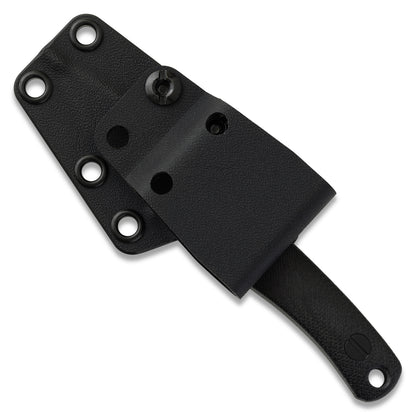 Knafs Little Lulu Fixed Blade Knife - Black Cerakote MagnaCut - Black Micarta