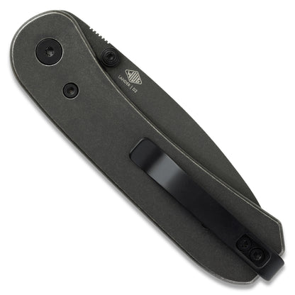 Knafs Lander 1 Pocket Knife - Black Stonewash Steel - D2