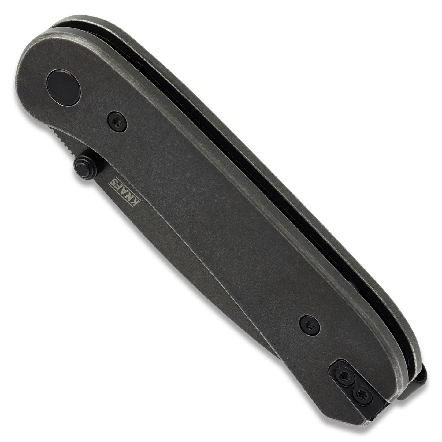 Knafs Lander 1 Pocket Knife - Black Stonewash Steel - D2
