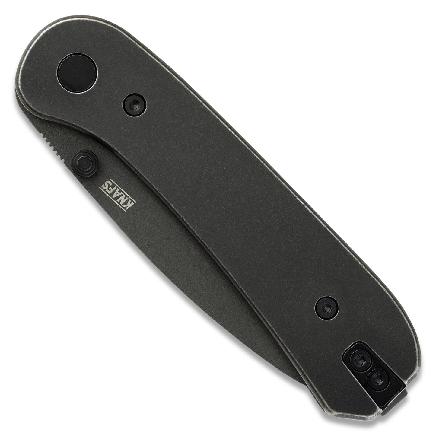 Knafs Lander 1 Pocket Knife - Black Stonewash Steel - D2