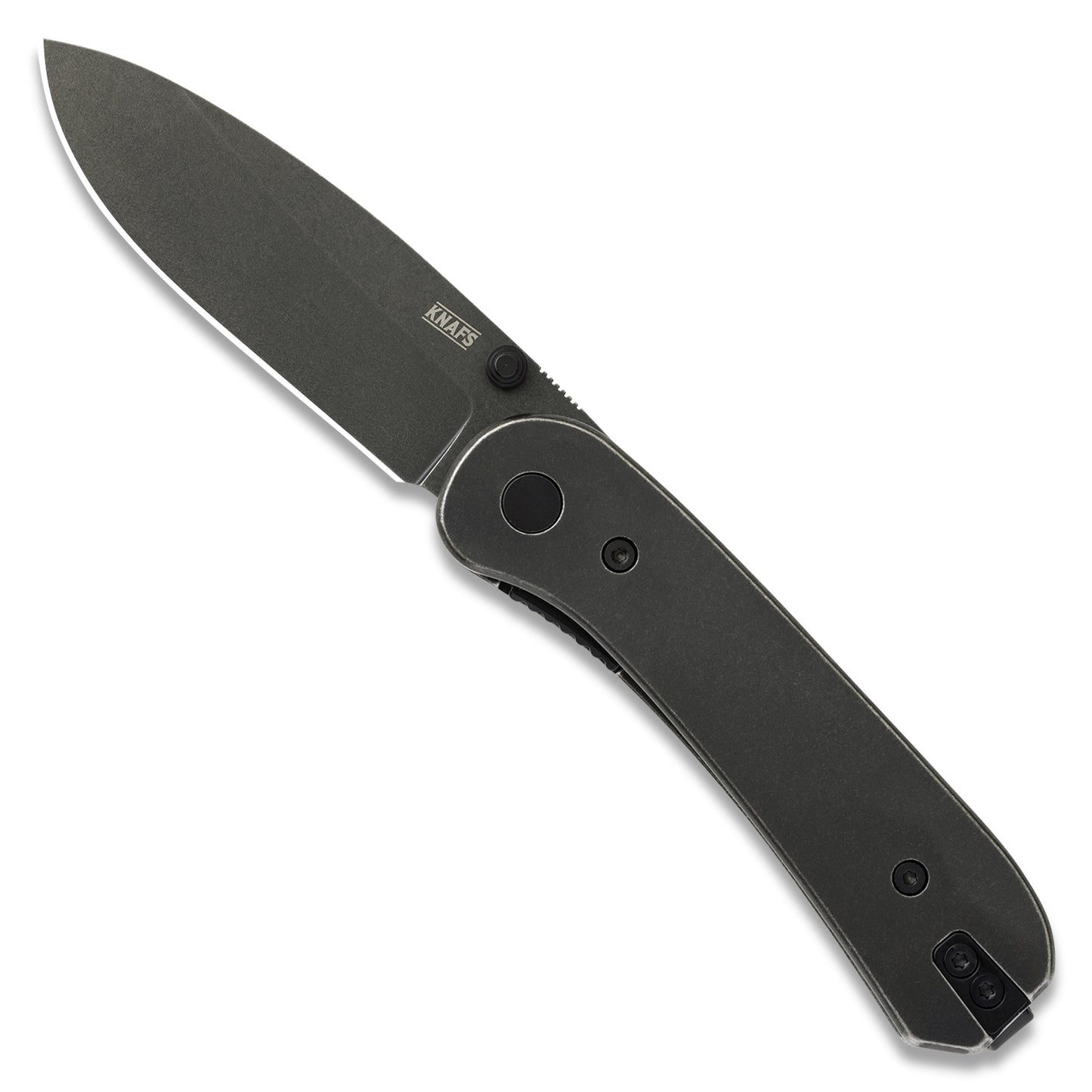 Knafs Lander 1 Pocket Knife - Black Stonewash Steel - D2