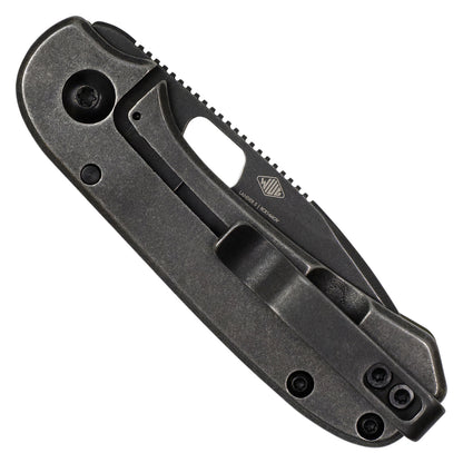 Knafs Lander 5 Pocket Knife - OD Green G10 - Black Stonewash - 8CR14MOV