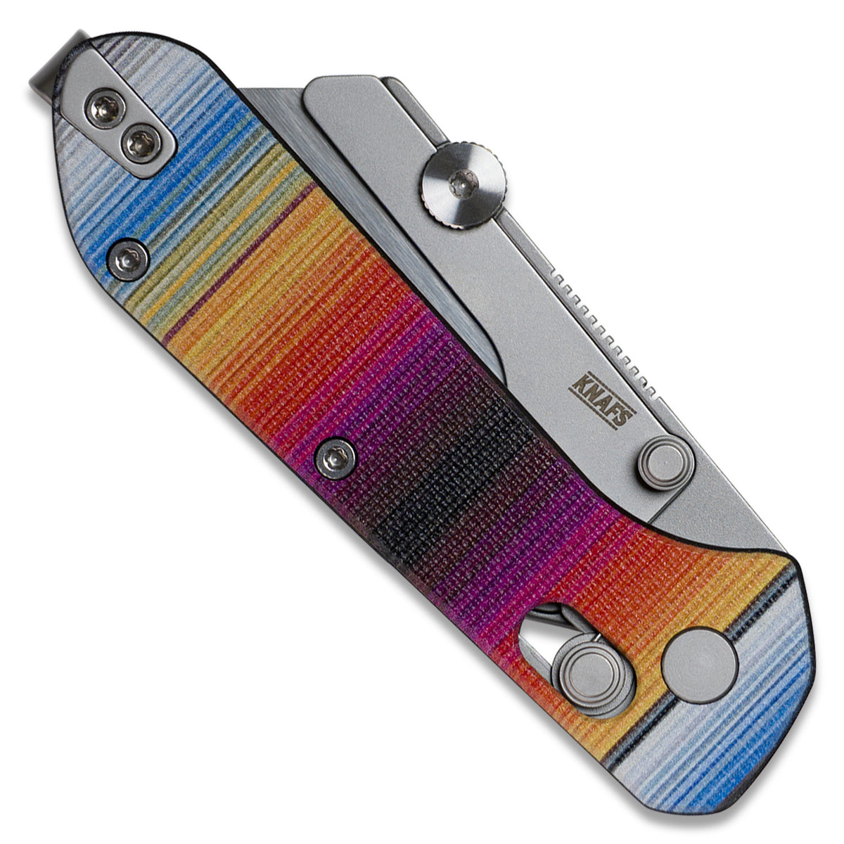 Knafs Yuti - Utility Knife - UV Printed G10 - Mexican Blanket