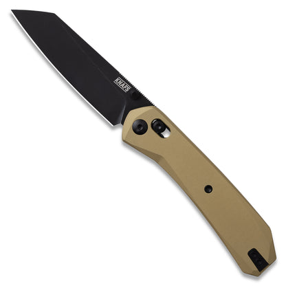 Knafs Lander 2 Reverse Tanto - Gold Aluminum - Elmax