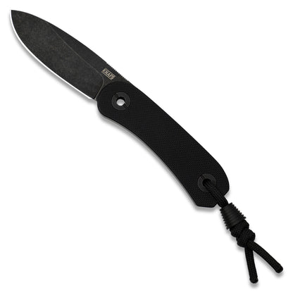Knafs Lander 4 Fixed Blade - Black G10 - D2