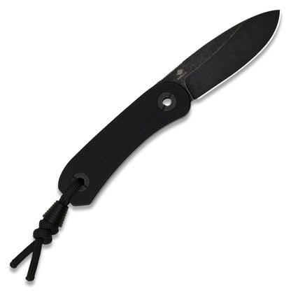 Knafs Lander 4 Fixed Blade - Black G10 - D2