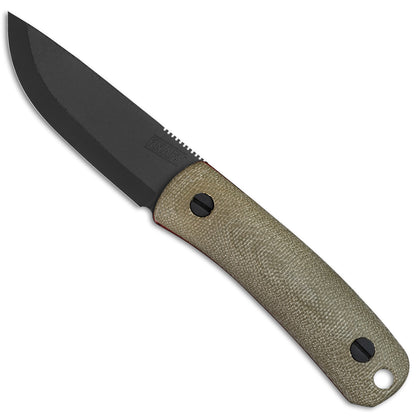 Knafs Lulu - Fixed Blade Knife - Black MagnaCut