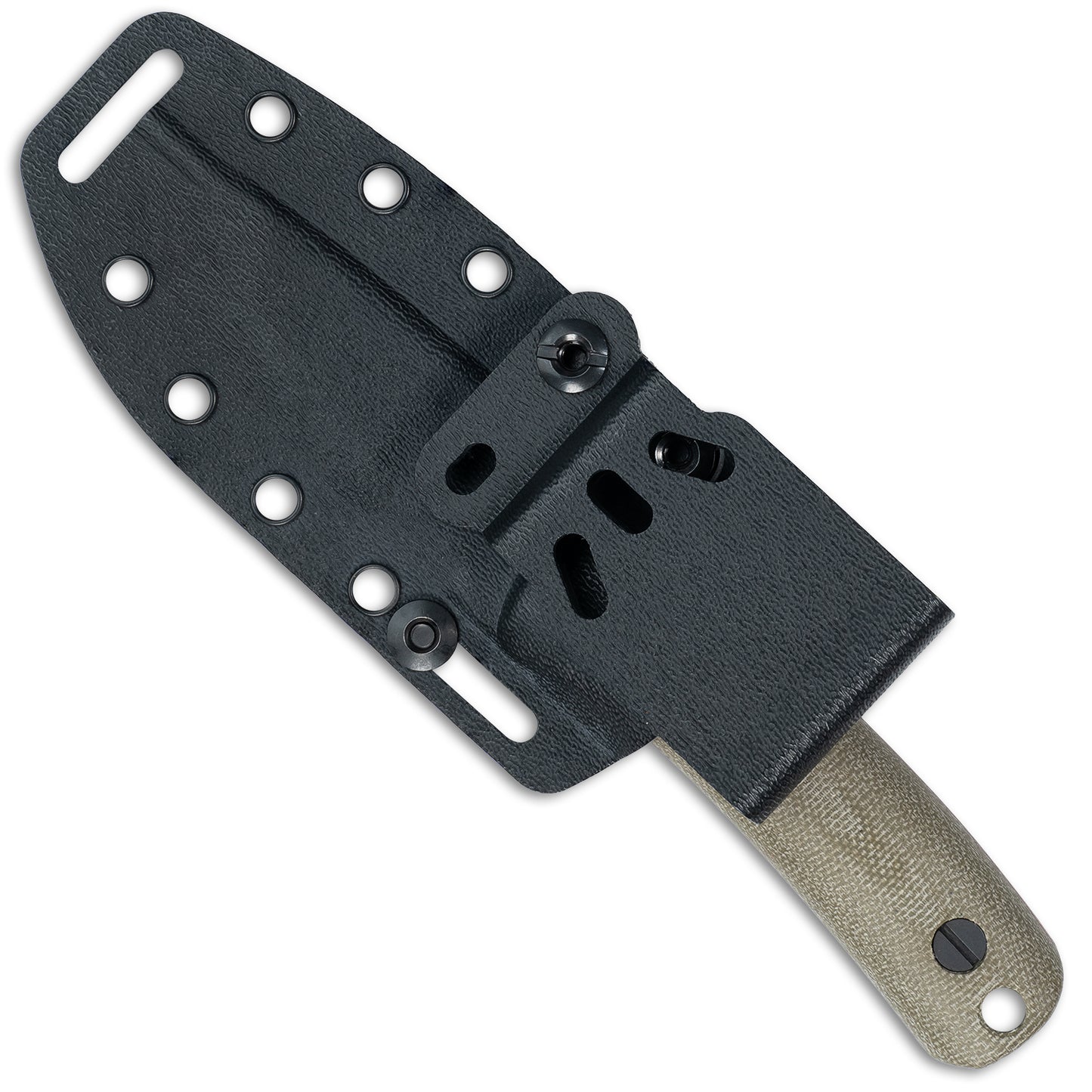 Knafs Lulu - Fixed Blade Knife - Black MagnaCut