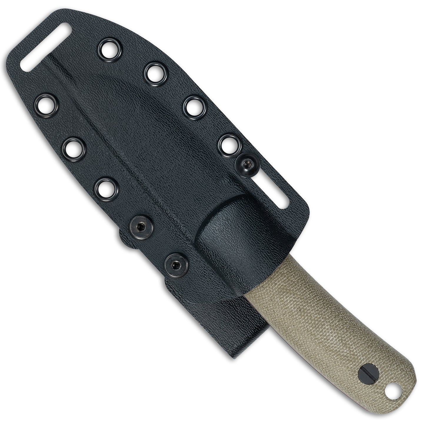 Knafs Lulu - Fixed Blade Knife - Black MagnaCut