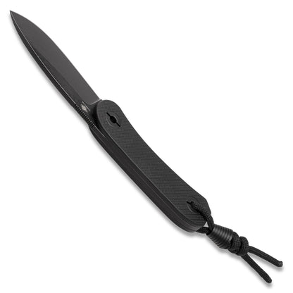 Knafs Lander 4 Fixed Blade - Black G10 - D2