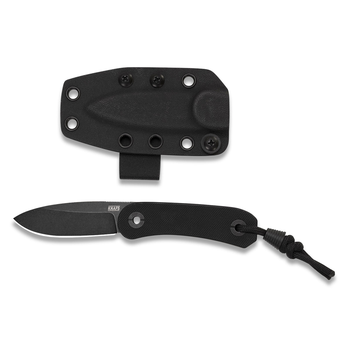 Knafs Lander 4 Fixed Blade - Black G10 - D2